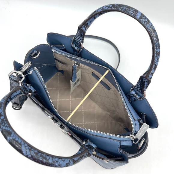 Michael Kors Reed Large Center Zip Satchel Crossbody Bag - Picture 6 of 9